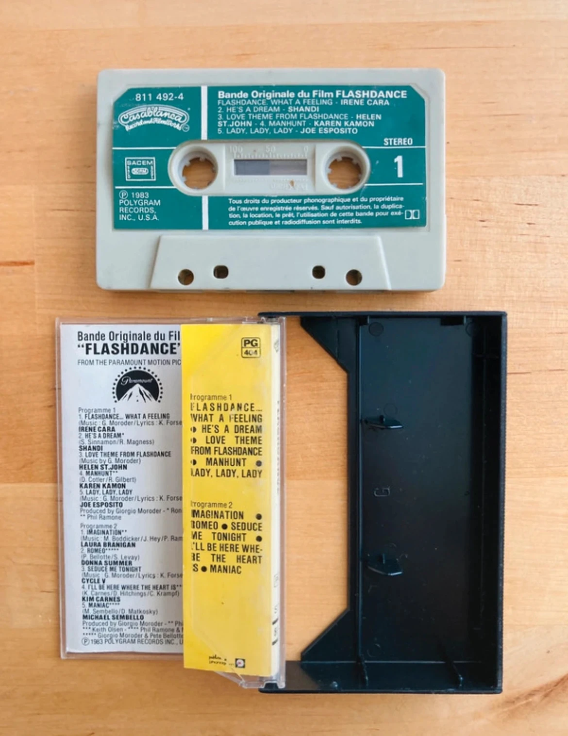 Cassette OST Flashdance Giorgio Moroder. – photo 2
